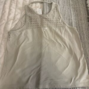 Women’s Gymshark Cream Tank Top size small